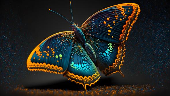 Papillon fluorescent