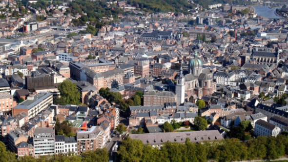 Ville de Namur vue du haut