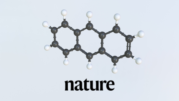 Représentation d'une molécule d'anthracene