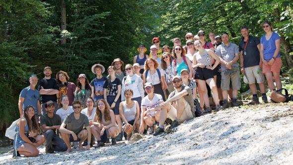 Etudiants nature stage