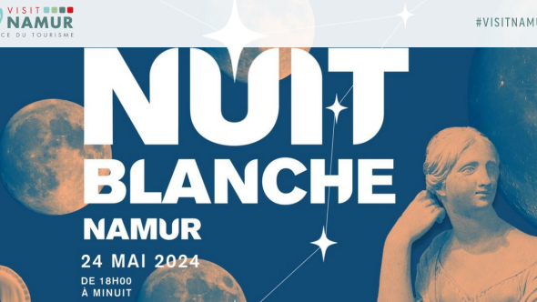 L'affiche de la Nuit Blanche Namur 2024