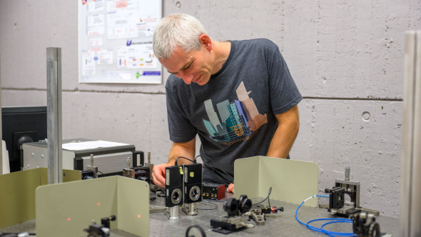 Yves Caudano, physicien impliqué dans le projet de recherche Artemis
