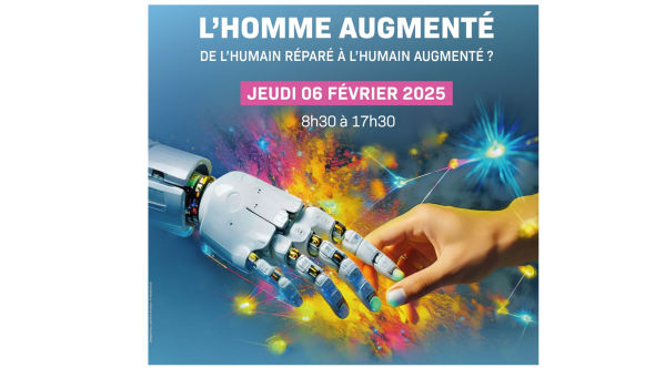 Affiche du colloque 2025 du REHNAm - L'homme augmenté