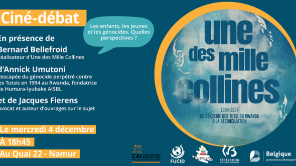 Visuel ciné débat Une des mille collines