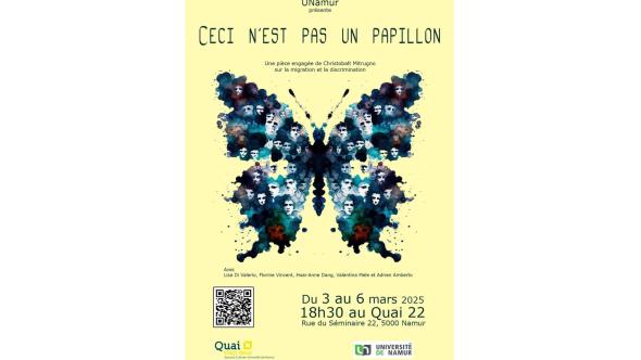 Affiche d ela pièce "Ceci n'est pas un papillon"