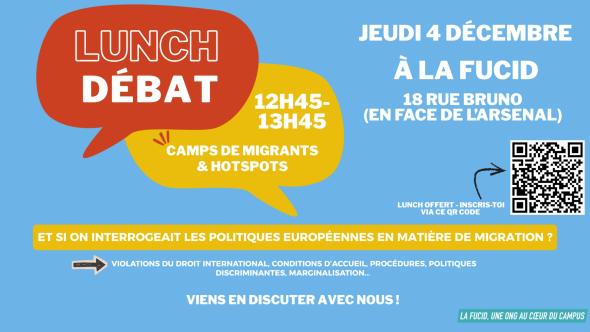 Affiche lunch-débat fucid