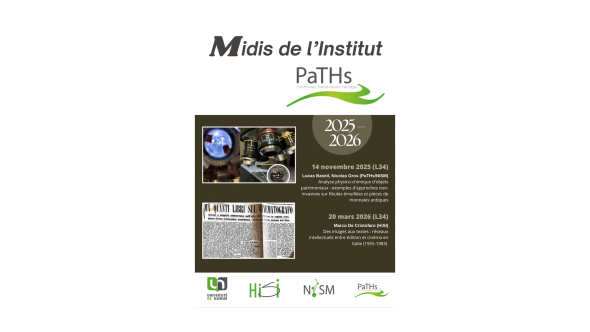Affiche des midis PaTHs 2025-2026