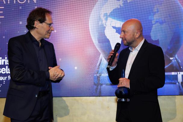 André Fuzfa lors de sa remise du prix des Trophées Matière Grise