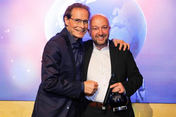 André Fuzfa lors de sa remise du prix des Trophées Matière Grise