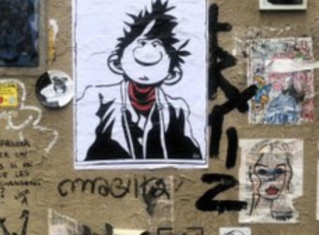 Exemple d'écrit sauvage dans l'espace urbain