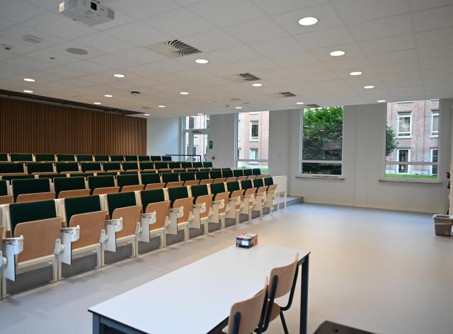 Salle de cours de l'UNamur