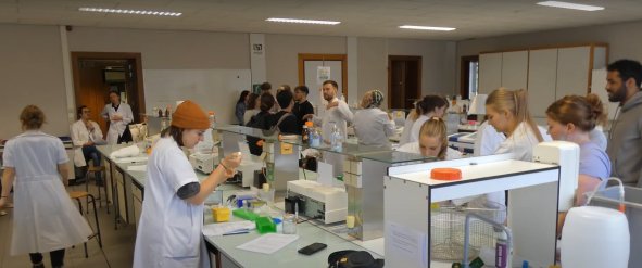 Etudiants lors de la Summer School 2024 en microbiologie