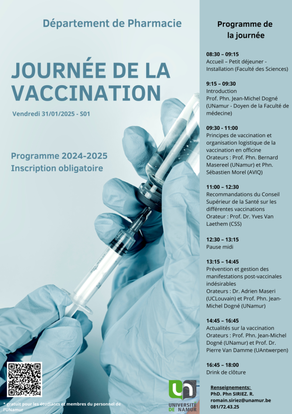 Journée vaccination au Département de pharmacie