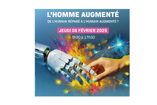 Affiche du colloque 2025 du REHNAm - L'homme augmenté