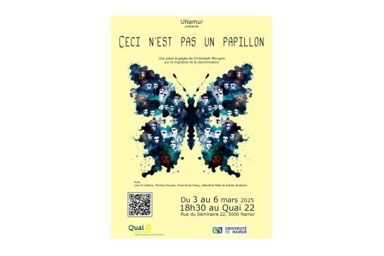 Affiche d ela pièce "Ceci n'est pas un papillon"
