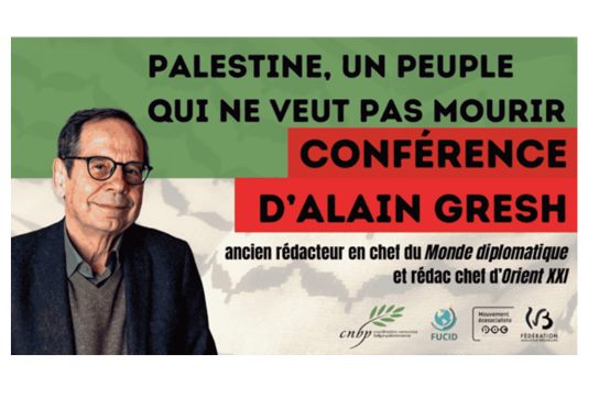 Visuel de la conférence d'Alain Gresh