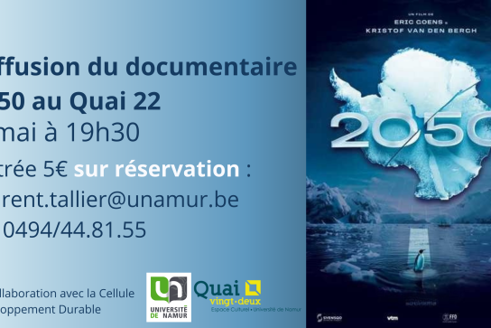 Affiche de la diffusion du documentaire
