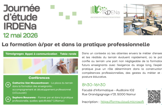Affiche journée d'étude IRDENa du 12 mai 2026