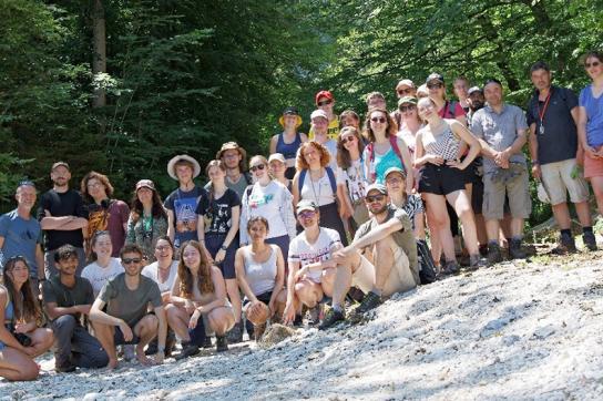 Etudiants nature stage