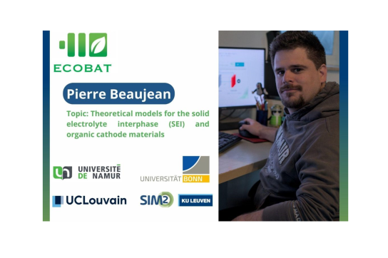 Visuel du projet ECOBAT avec une photo de Pierre Beaujean