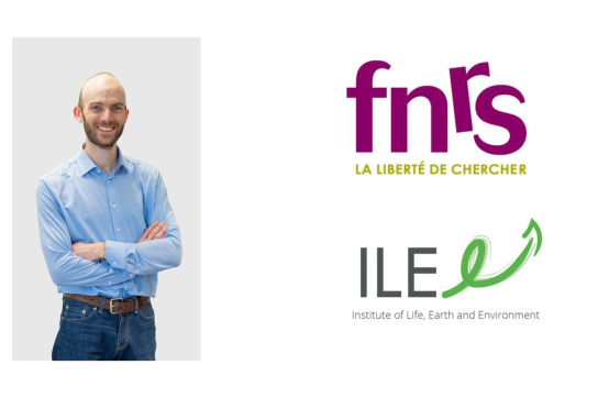 Photo de Max Collinet, logo FNRS et ILEE